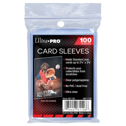 Ultra PRO Card Sleeves Cl2 5/8"x3 5/8"
