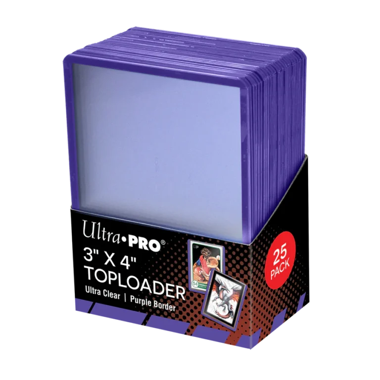 Ultra PRO Toploader 3x4" 25ct Ultra Clear Purple Border