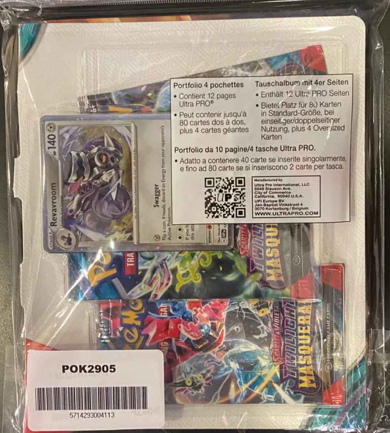 Ultra PRO Portfolio 4-P Pokémon & 3 Booster Packs