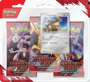 Pokémon TCG: Scarlet & Violet - Destined Rivals 3-Pack Blister (3 Booster Packs & 1 Foil Promo Card)