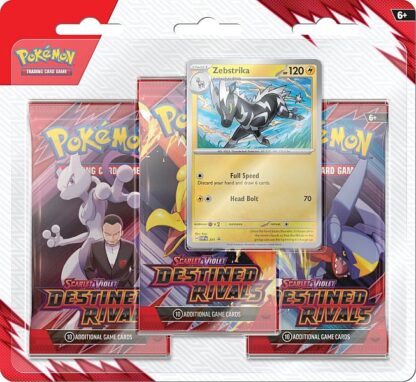 Pokémon TCG: Scarlet & Violet - Destined Rivals 3-Pack Blister (3 Booster Packs & 1 Foil Promo Card)