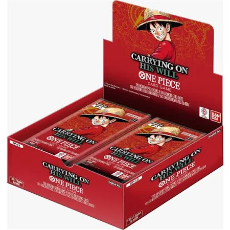 One Piece Card Game - Carrying On His Will (OP-13) Booster Display