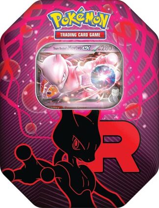Pokémon TCG: Team Rocket Mewtwo ex Tin